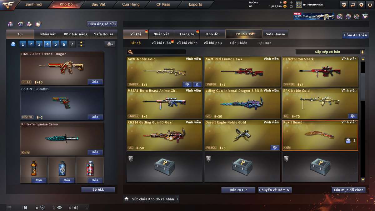 shop acc cf uy tin gia re